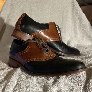 Cole Haan Men’s Dress Shoes Size 10 Black/Brown Cole Haan Hawthorne Cap Toe Oxfords - Easter Shop | Jos A Bank main image 2